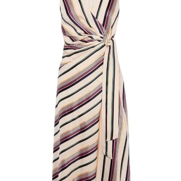Karen Millen Striped Wrap Dress - Picture 4 of 8